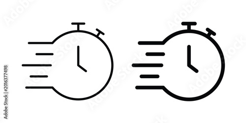 Photos Quick icon concept editable stroke outline