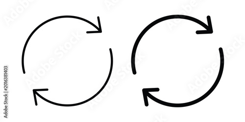 Photos Update icon concept editable stroke outline