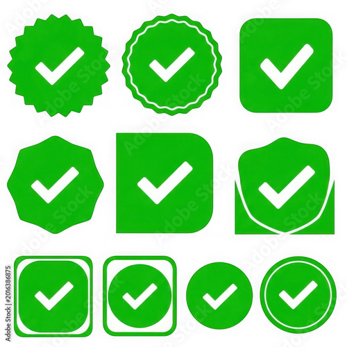 Free Download Green checkmark icons with white ticks - GFXLoad