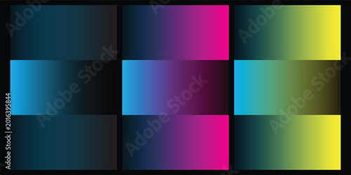 Color gradient palette with squares