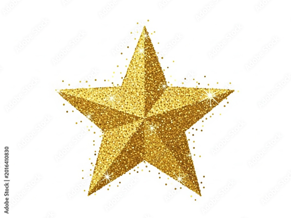 Obraz premium Sparkling golden star