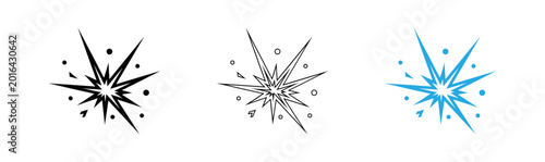 Foto Atomic era starbursts retro mid century modern graphic elements