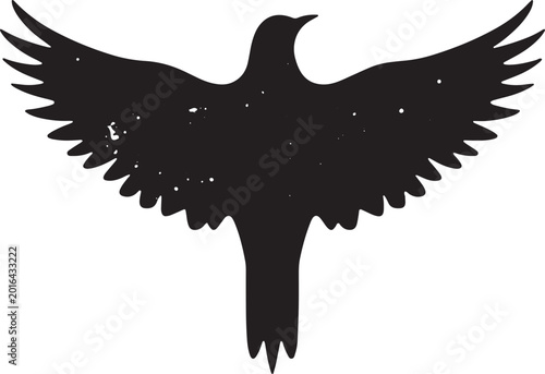 vector silhouette of a tree