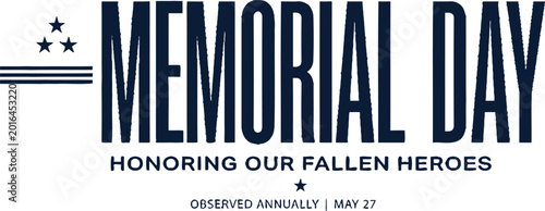 Принти на полотні Memorial day honoring our fallen heroes observed annually may 27 military remembrance celebration patriotic national holiday remembrance event