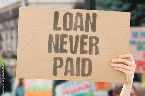 Φωτογραφία "Loan Never Paid" Predatory loan interest accumulates faster than borrowers can ever repay