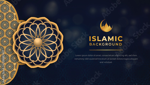 Photography Decorative islamic pattern gold background