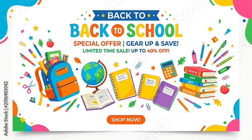 BACK TO SCHOOL SPECIAL OFFER GEAR UP AND SAVE LIMITED TIME SALE UP TO 40% OFF