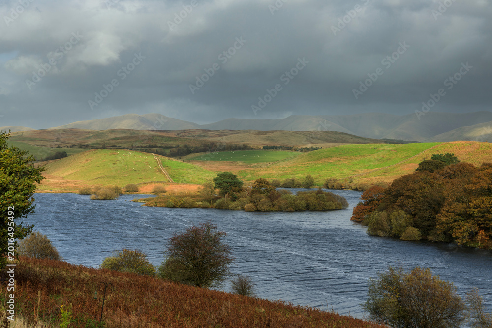 Naklejka premium Beautiful autumn landscape of England. United Kingdom