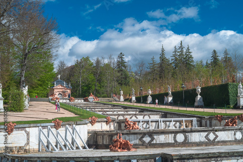 Photographic collection of the monumental fountains and gardens of La Granja de San Ildefonso in Segovia,