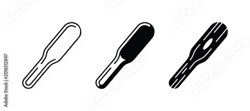 Schilderij op canvas Foot File Icons, Callus Remover Tools, Pedicure Equipment Set
