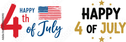 Φωτογραφία Happy 4th of july american independence day celebration greeting