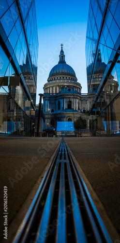 St Pauls cathedral with reflections