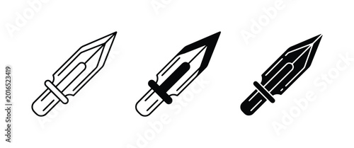 Photos 70 Sword Icons Set, Ancient Weapon Vector Graphics, Medieval Blade Symbols, Fant