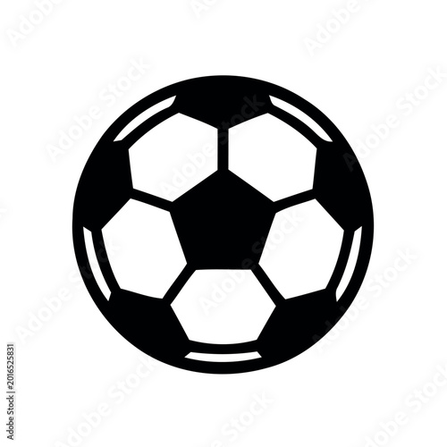 soccer ball isolated on white bg silhouette 