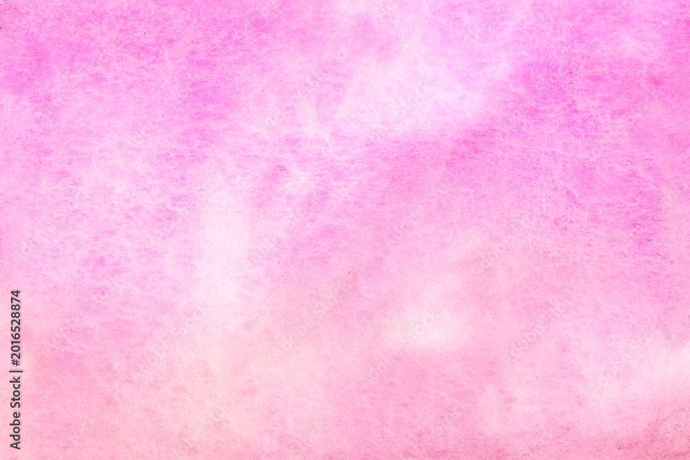 Fototapeta premium Pink, violet watercolor abstract hand drawn background. Brush strokes print. Rough surface painting. Color paint design for textile, fabric, wallpaper, paper, etc.