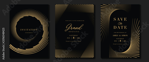 Fotografie Premium invite vector template