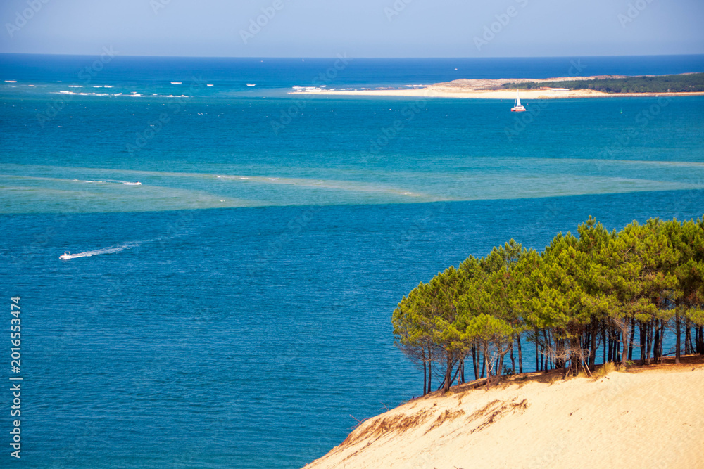 Obraz premium Spectacular Ocean Views and Sand Ridges of Dune du Pilat