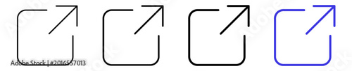 Valokuva External link open in new window linear icon collection design