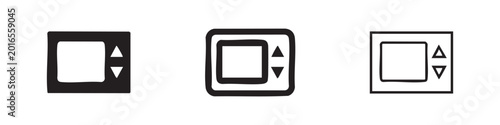 Photos Scroll box UI element icon set