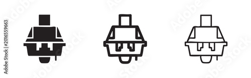 Canvastavla Mechanical Keyboard Switch Icon Set for Computer Enthusiasts