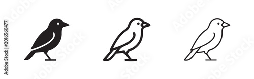 Quadro su tela Bird icons set