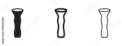 Cuadro en lienzo Cocktail muddler icons set