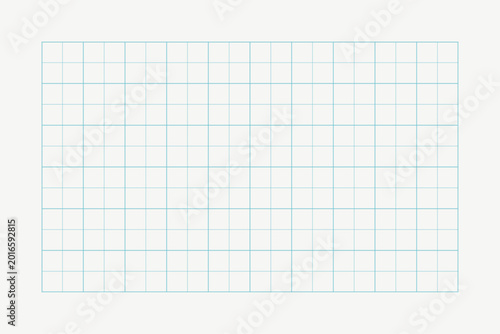 Foto Clean graph paper background with large blue grid