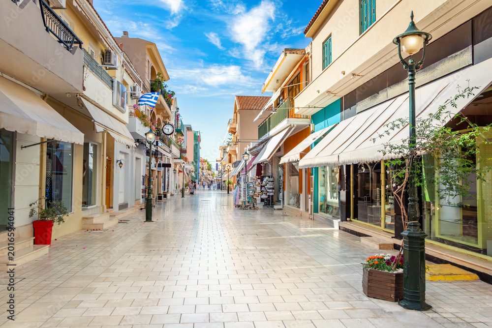 Fototapeta premium Street in Argostoli