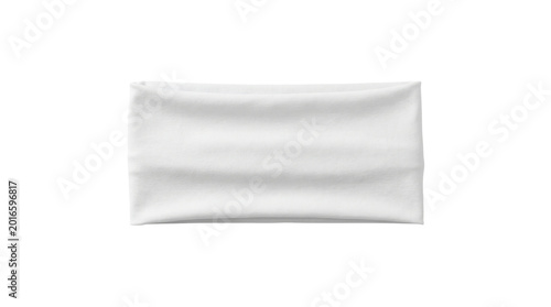 Fotografie White sports headband isolated on transparent background png