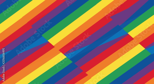 Free Download rainbow pattern with vibrant diagonal stripes creating a pride background perfect for a colorful abstract seamless design - GFXLoad