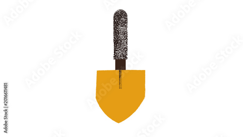 Hand Shovel Tool for Gardening or Camping Adventure Illustration