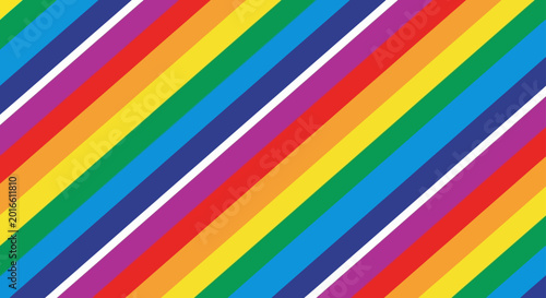 Free Download seamless rainbow stripe diagonal pattern with vibrant colors creating a colorful abstract background ideal for pride and graphic design. - GFXLoad
