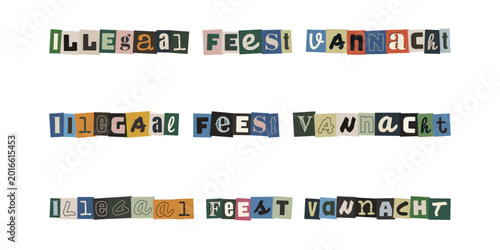 Fotografie Illegaal Feest Vannacht