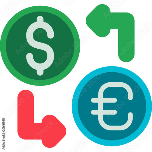 Obraz na płótnie Foreign Currency Exchange Icon