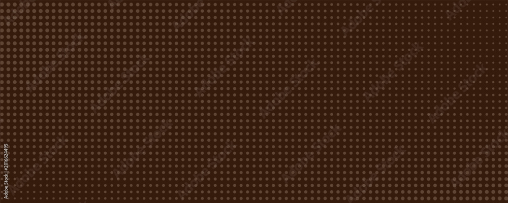 Fototapeta premium Vertical abstract seamless pattern with brown polka dots on dark brown background. brown dots on dark brown background. background pattern coffee