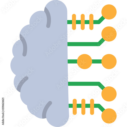 Tableau sur toile Brain Icon