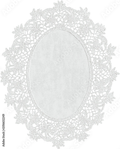 Lacy oval, round frame Lace background Design for background, carpet, wallpaper, clothing, wrapping, Batik, fabric, illustration embroidery