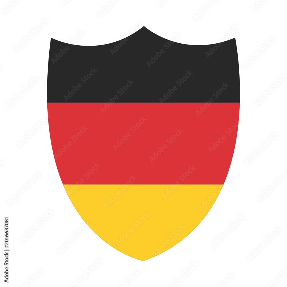 Obraz premium Germany Flag Shield Vector