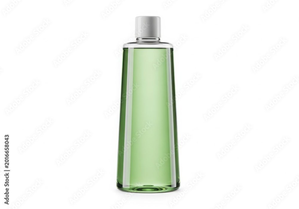 Fototapeta premium Green hand soap dispenser with pump top