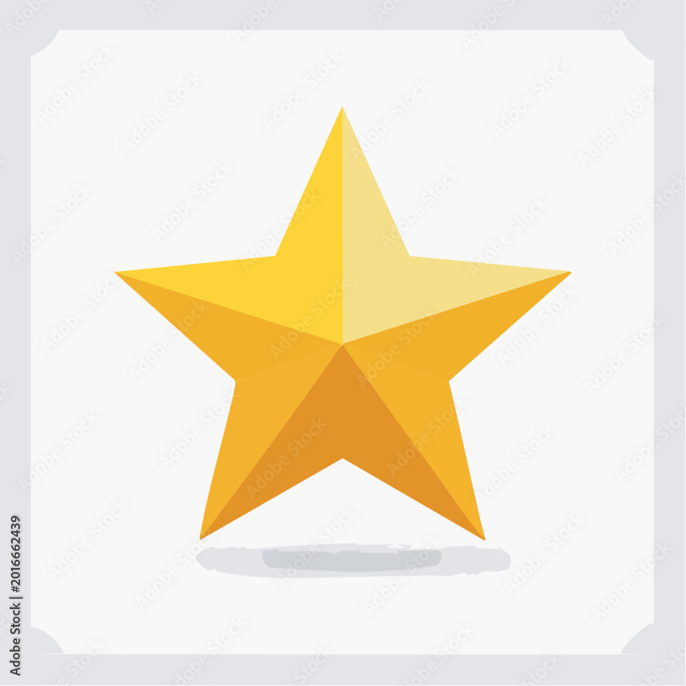 Obraz premium Golden Star Icon