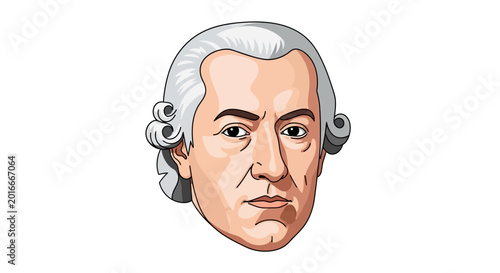 Portrait of Benjamin Franklin.