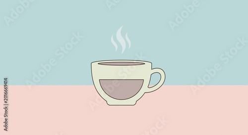 Foto A steaming hot coffee cup 4.