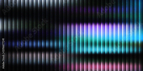 Colorful Holographic Light Streaks on Black Metallic Background