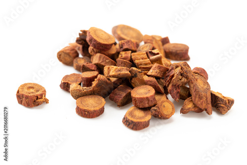 Bild auf Leinwand Chinese Xinjiang Produced Chinese Medicinal Material Honey-Fried Licorice Root W