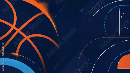 Futuristic neon sport pattern background with glowing sports energy trails and cinematic abstract light effects for modern championship poster design