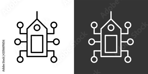 Seo Tag Black And White Icon Set Collection Pack Vector Illustration