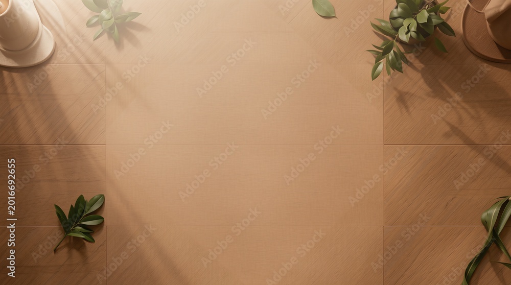 Zen Yoga Empty Space Cozy Wellness Studio Wooden Floor Variation 314