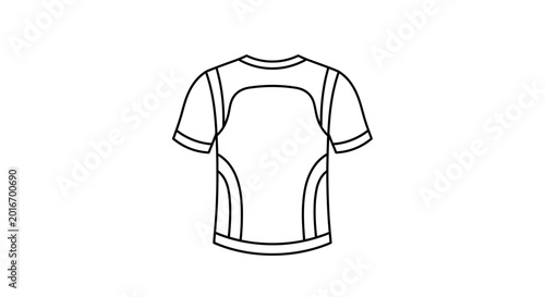 Outline of a Sportswear T-Shirt