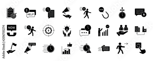 Call to Action icon. Action Plan, Urgent Request, Prompt Response, Direct Appeal, Immediate Action, Engage Now, Quick Decision and more.