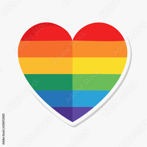 Free Download Rainbow Heart Symbol - GFXLoad